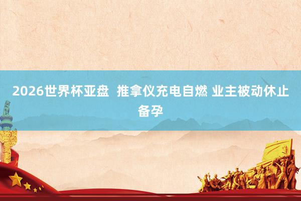 2026世界杯亚盘 推拿仪充电自燃 业主被动休止备孕